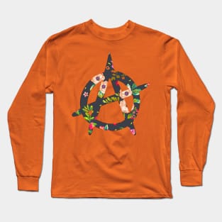 Anarchy Includes Flowers Long Sleeve T-Shirt